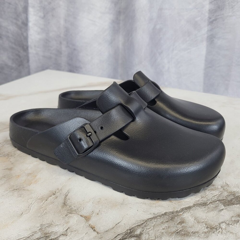 Birkenstock Boston EVA Clog Sandals Black Women's Size 39